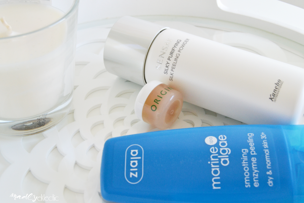 extras cuidado facial exfoliantes, enzimáticos, ziaja, kanebo, origins